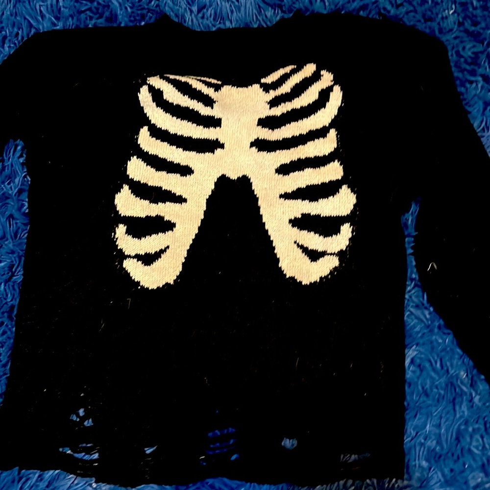 Distressed Ribcage sweater